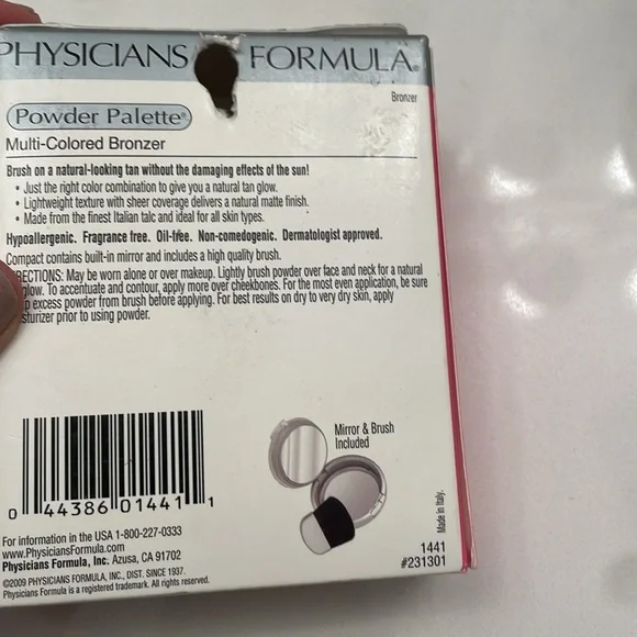 PHYSICIANS FORMULA MEDIUM MULTI COLORED BRONZER 1411 CONTOUR - Picture 3 of 3